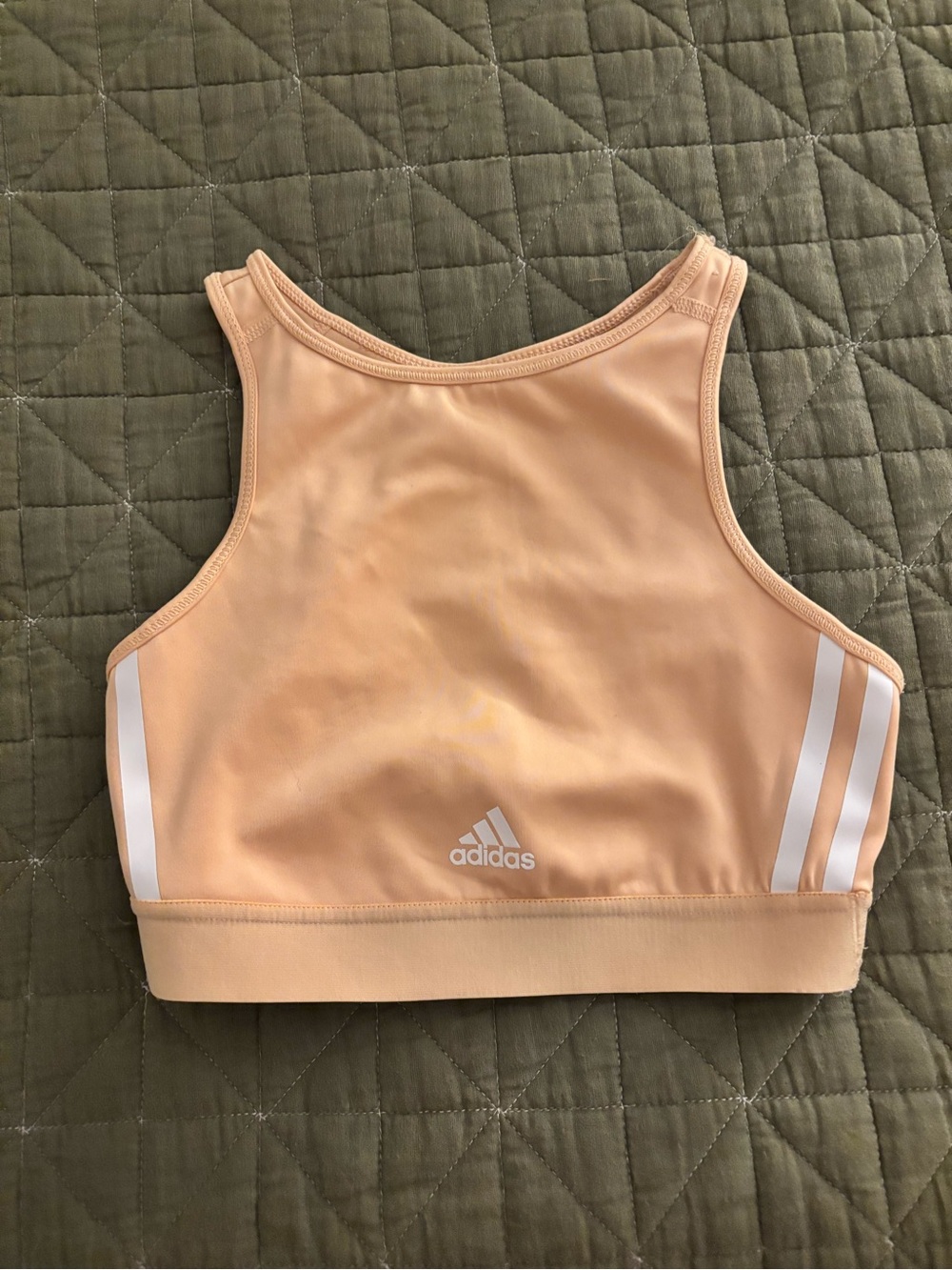 adidas women’s Peach long line sports bra - size small